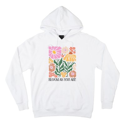 Boho Summer Flower Botanical Nature Lover Floral Wildflower Hoodie