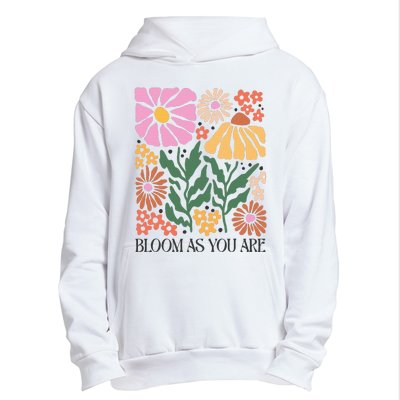 Boho Summer Flower Botanical Nature Lover Floral Wildflower Urban Pullover Hoodie