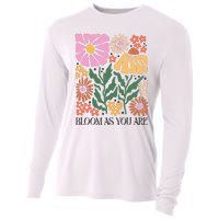 Boho Summer Flower Botanical Nature Lover Floral Wildflower Cooling Performance Long Sleeve Crew