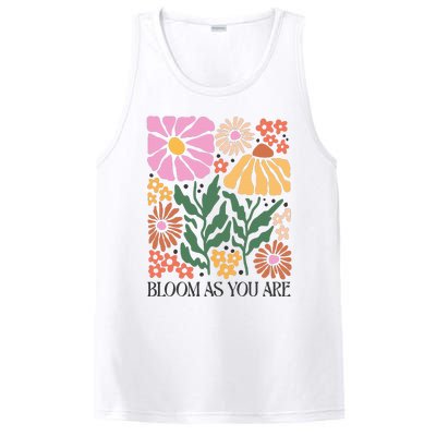 Boho Summer Flower Botanical Nature Lover Floral Wildflower PosiCharge Competitor Tank