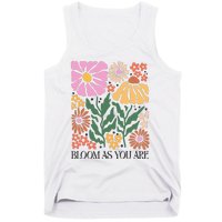 Boho Summer Flower Botanical Nature Lover Floral Wildflower Tank Top