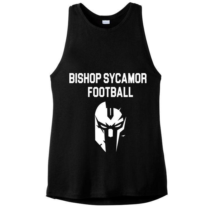 Bishop Sycamore Football Spartan Ladies PosiCharge Tri-Blend Wicking Tank