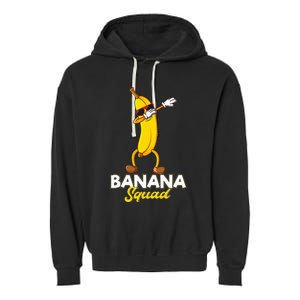 Banana Squad Funny Dabbing Banana Food & Dab Dab Garment-Dyed Fleece Hoodie