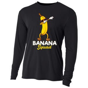 Banana Squad Funny Dabbing Banana Food & Dab Dab Cooling Performance Long Sleeve Crew