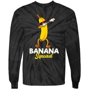 Banana Squad Funny Dabbing Banana Food & Dab Dab Tie-Dye Long Sleeve Shirt