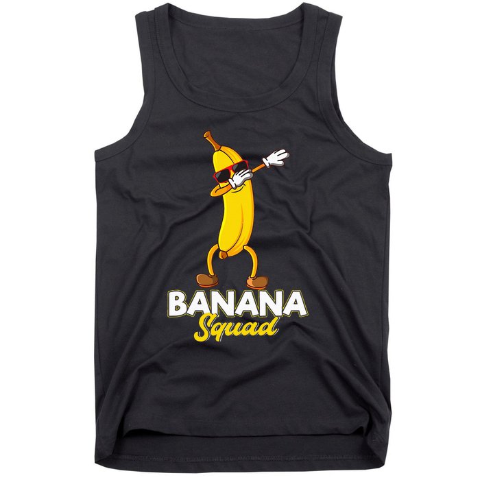 Banana Squad Funny Dabbing Banana Food & Dab Dab Tank Top