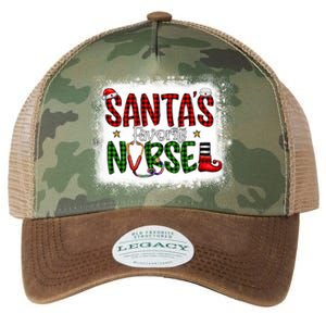 Bleached Santas Favorite Nurse Elf Plaid Xmas Scrub Top Gift Legacy Tie Dye Trucker Hat