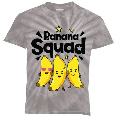 Banana Squad Funny Men Women Boy Vegan Fruit Food Lovers Kids Tie-Dye T-Shirt