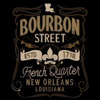 Bourbon Street French Quarter New Orleans Vintage Souvenir Doggie Tank