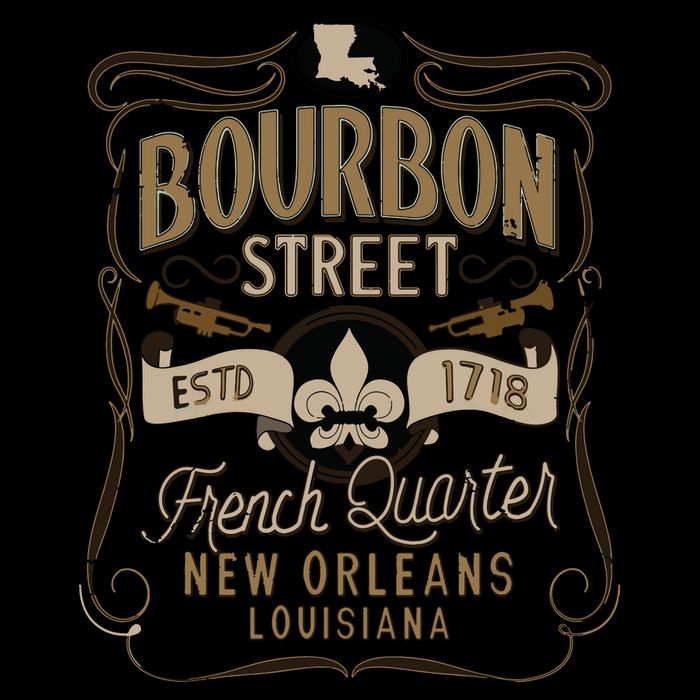 Bourbon Street French Quarter New Orleans Vintage Souvenir Doggie Tank