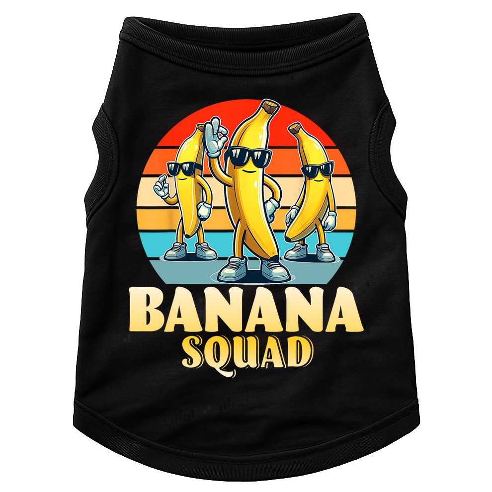 Banana Squad Funny Yellow Banana Lover Fruit Doggie Tank