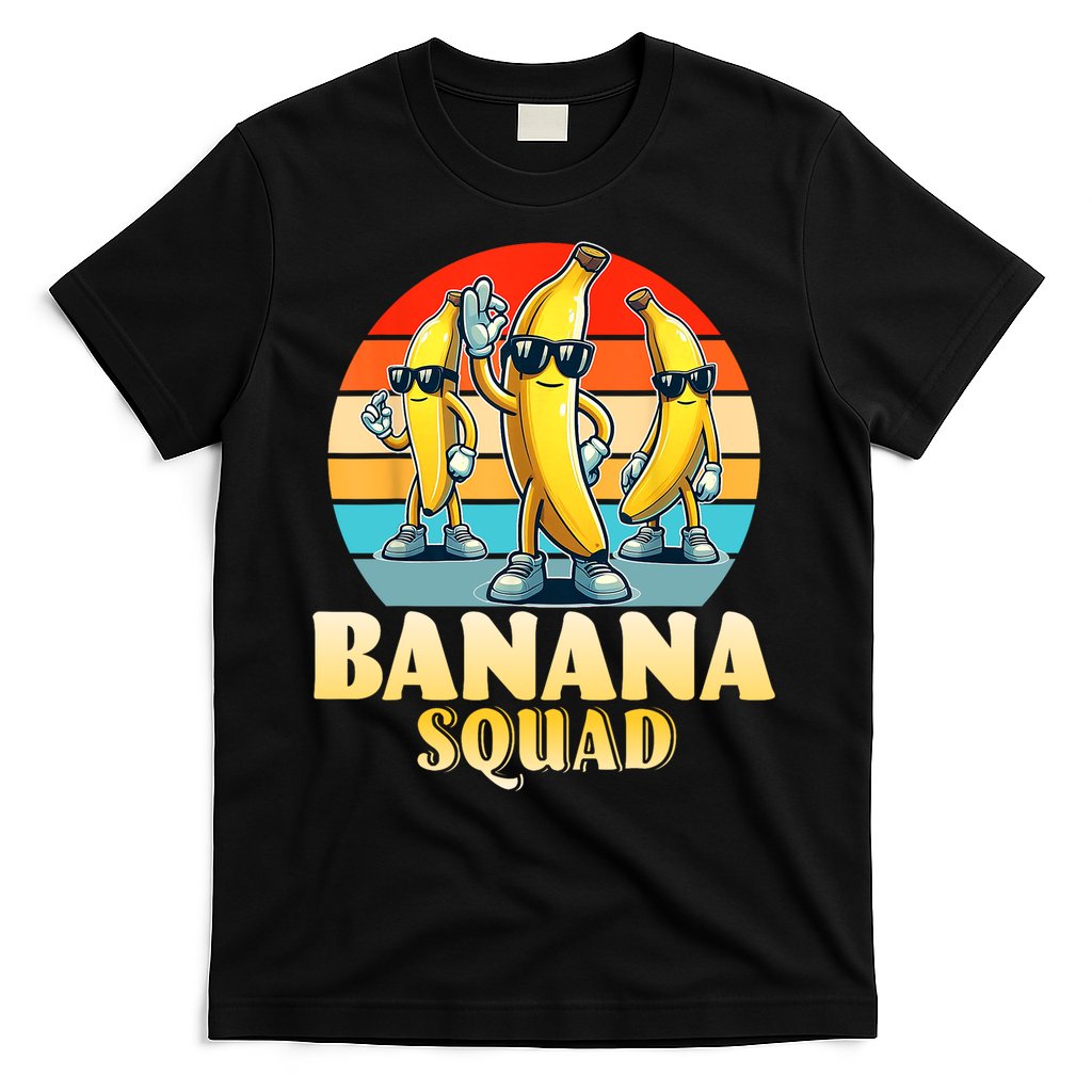 Banana Squad Funny Yellow Banana Lover Fruit T-Shirt