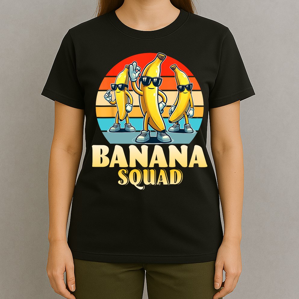 Banana Squad Funny Yellow Banana Lover Fruit T-Shirt