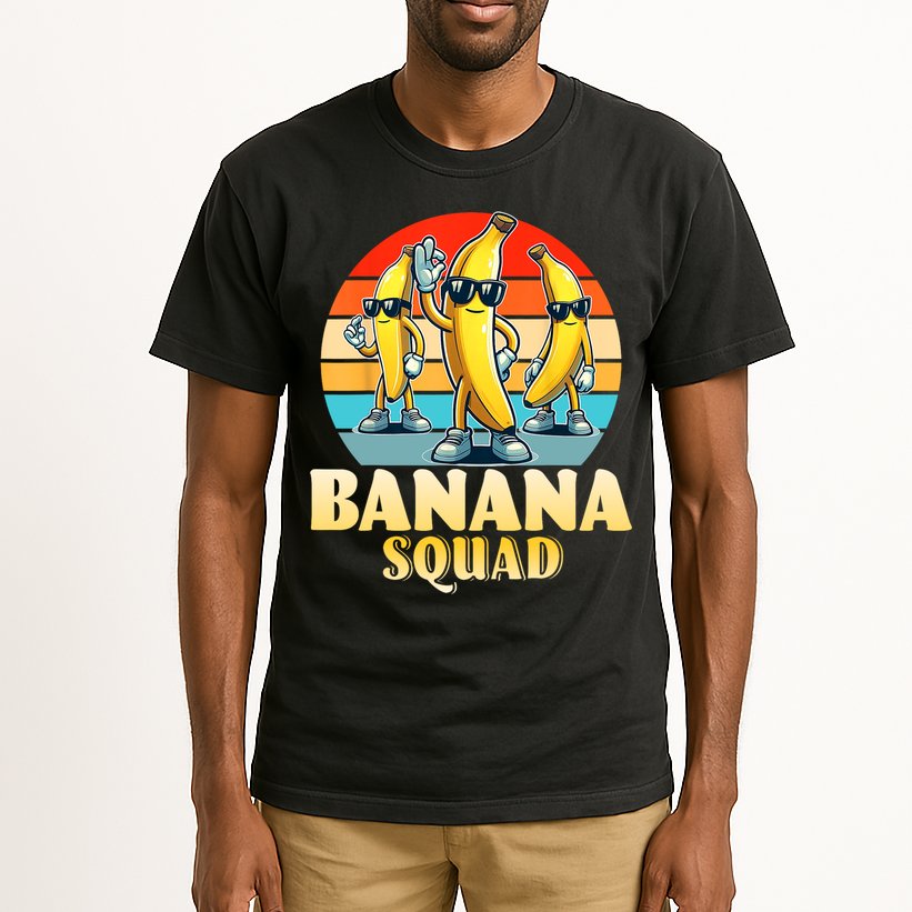 Banana Squad Funny Yellow Banana Lover Fruit Tall T-Shirt