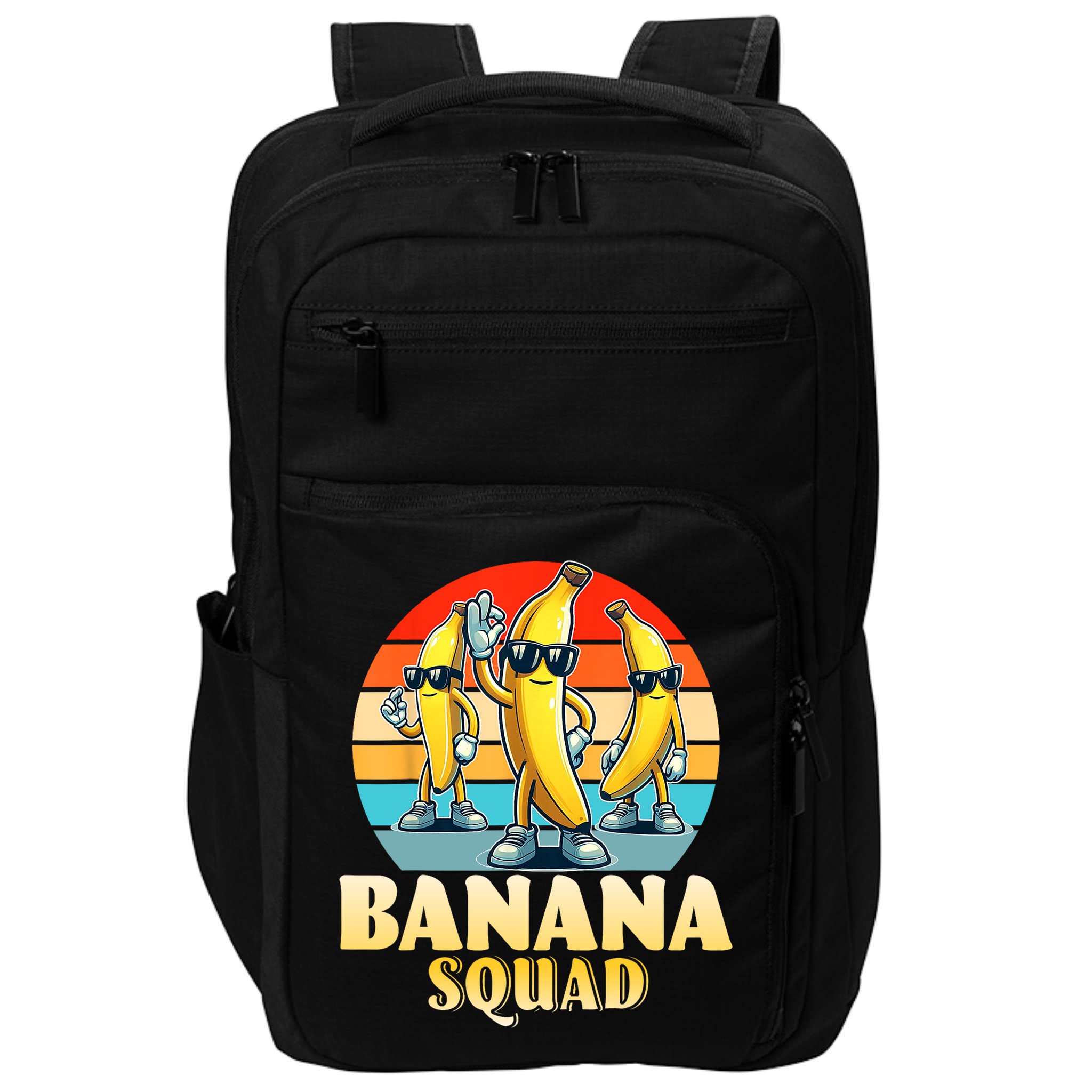Banana Squad Funny Yellow Banana Lover Fruit Impact Tech Backpack