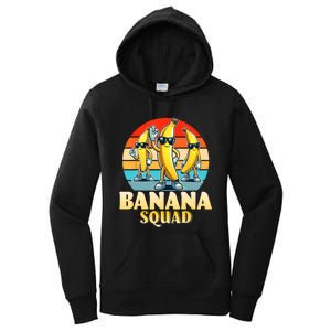 Banana Squad Funny Yellow Banana Lover Fruit Women's Pullover Hoodie