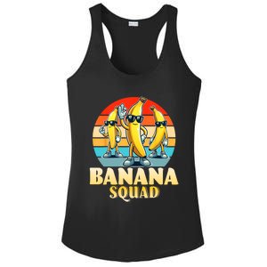 Banana Squad Funny Yellow Banana Lover Fruit Ladies PosiCharge Competitor Racerback Tank