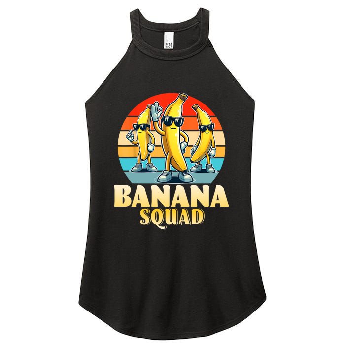 Banana Squad Funny Yellow Banana Lover Fruit Women's Perfect Tri Rocker Tank