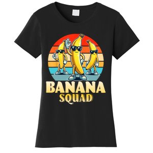 Banana Squad Funny Yellow Banana Lover Fruit Women's T-Shirt