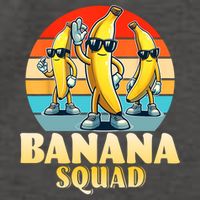 Banana Squad Funny Yellow Banana Lover Fruit Vector Backpack