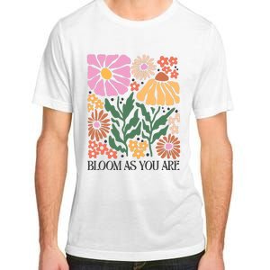 Boho Summer Flower Botanical Nature Lover Floral Wildflower Adult ChromaSoft Performance T-Shirt