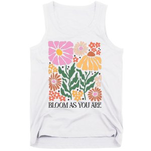 Boho Summer Flower Botanical Nature Lover Floral Wildflower Tank Top