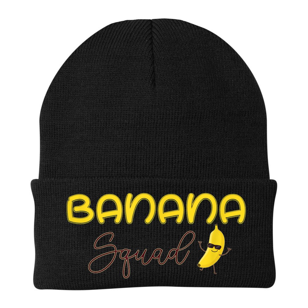 Banana Squad Funny Banana Outfit Fruit Lover Gift Beanie