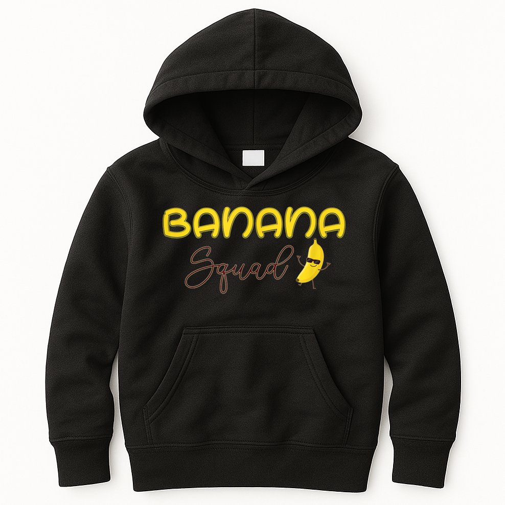 Banana Squad Funny Banana Outfit Fruit Lover Gift Kids Hoodie
