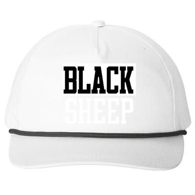 Black Sheep Gift Snapback Five-Panel Rope Hat