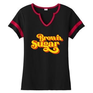 Brown Sugar! Gift For Black Women Ladies Halftime Notch Neck Tee