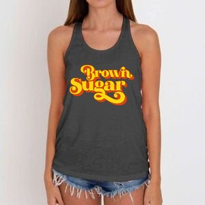 Brown Sugar! Gift For Black Women Women's Knotted Racerback Tank