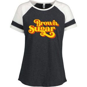 Brown Sugar! Gift For Black Women Enza Ladies Jersey Colorblock Tee