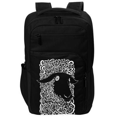 Black Sheepp Goth Antisocial Punk Tee Shirts Impact Tech Backpack