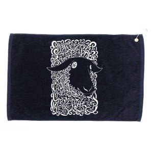 Black Sheepp Goth Antisocial Punk Tee Shirts Grommeted Golf Towel