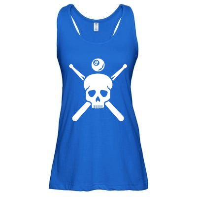 Billiards Skull Gift Ladies Essential Flowy Tank