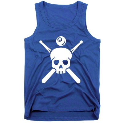 Billiards Skull Gift Tank Top