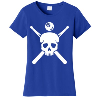 Billiards Skull Gift Women's T-Shirt