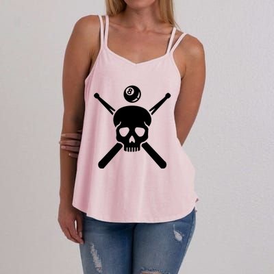 Billiards Skull Gift Women's Strappy Tank