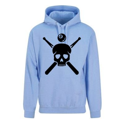 Billiards Skull Gift Unisex Surf Hoodie