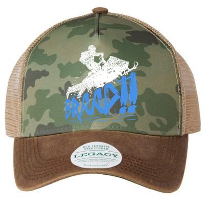 Braap Snowmobiling Gift Cool Snowmobile Driver Gift Legacy Tie Dye Trucker Hat