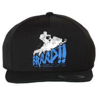 Braap Snowmobiling Gift Cool Snowmobile Driver Gift Wool Snapback Cap