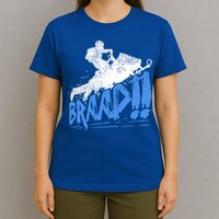 Braap Snowmobiling Gift Cool Snowmobile Driver Gift T-Shirt