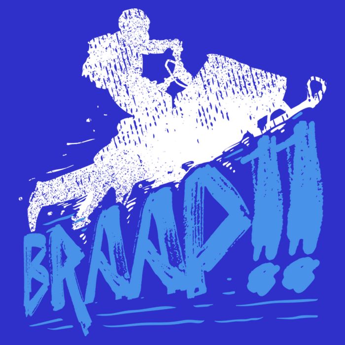 Braap Snowmobiling Gift Cool Snowmobile Driver Gift T-Shirt