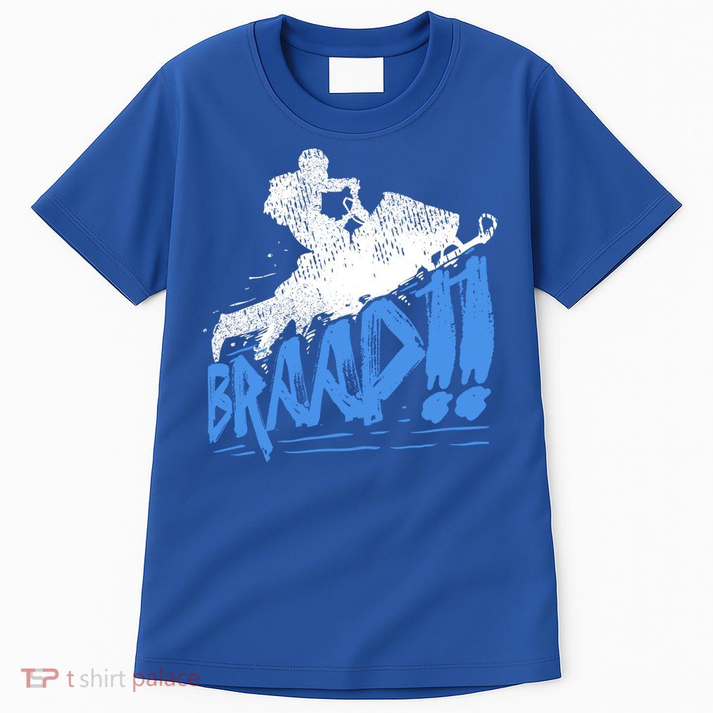 Braap Snowmobiling Gift Cool Snowmobile Driver Gift Tall T-Shirt