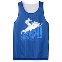 Braap Snowmobiling Gift Cool Snowmobile Driver Gift Mesh Reversible Basketball Jersey Tank