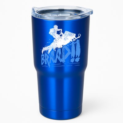 Braap Snowmobiling Gift Cool Snowmobile Driver Gift Tumbler