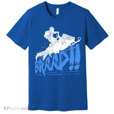 Braap Snowmobiling Gift Cool Snowmobile Driver Gift Premium T-Shirt