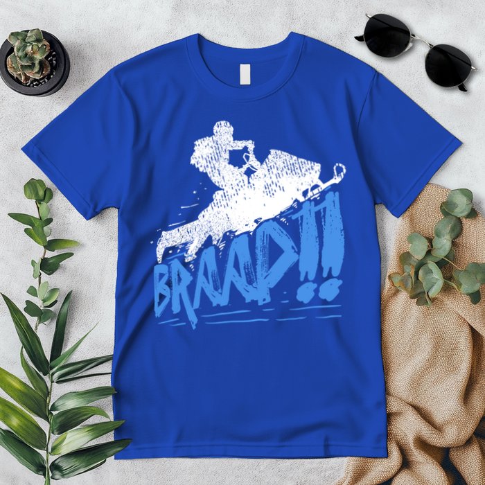 Braap Snowmobiling Gift Cool Snowmobile Driver Gift Premium T-Shirt