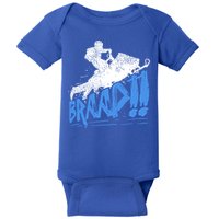 Braap Snowmobiling Gift Cool Snowmobile Driver Gift Baby Bodysuit