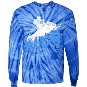 Braap Snowmobiling Gift Cool Snowmobile Driver Gift Tie-Dye Long Sleeve Shirt